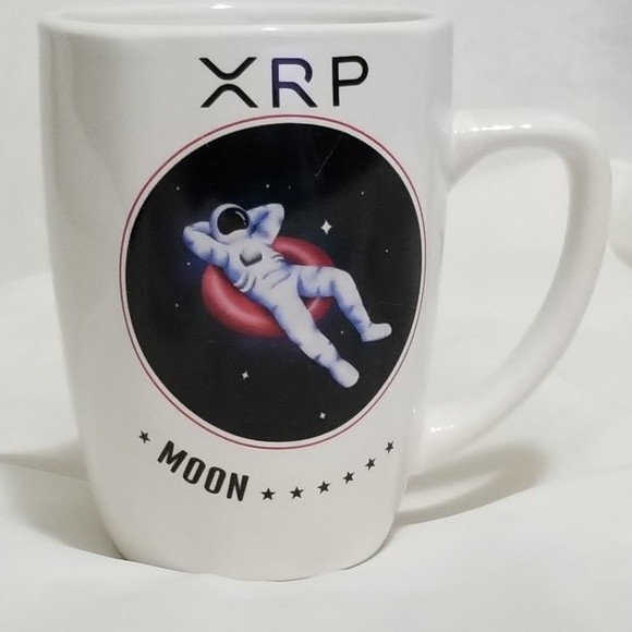 Hand Crafted Other - XRP Chilling To The Moon Coffee Mug 12 oz